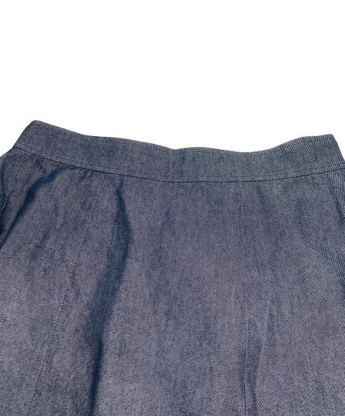 BLUE LABEL CRESTBRIDGE（ブルーレーベルクレストブリッジ）BLUE LABEL CRESTBRIDGE (ブルーレーベルクレストブリッジ) リアクティブデニムフレアスカート インディゴ サイズ:38の古着・服飾アイテム