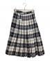 O'NEIL OF DUBLIN (オニールオブダブリン) チェック プリーツ ラップ キルトスカート ブラック×ホワイト サイズ:36：10000円
