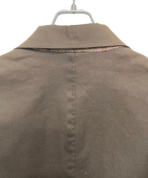 ETRO（エトロ）ETRO (エトロ) ステンカラーコート ブラウン サイズ:Lの古着・服飾アイテム