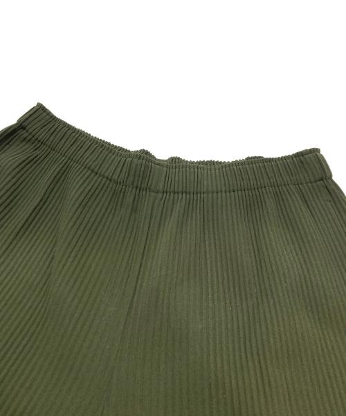 me ISSEY MIYAKE（ミーイッセイ ミヤケ）me ISSEY MIYAKE (ミーイッセイ ミヤケ) プリーツワイドパンツ グリーン サイズ:FREEの古着・服飾アイテム