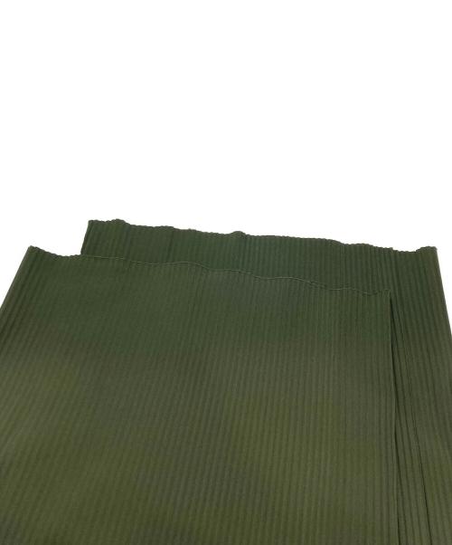 me ISSEY MIYAKE（ミーイッセイ ミヤケ）me ISSEY MIYAKE (ミーイッセイ ミヤケ) プリーツワイドパンツ グリーン サイズ:FREEの古着・服飾アイテム