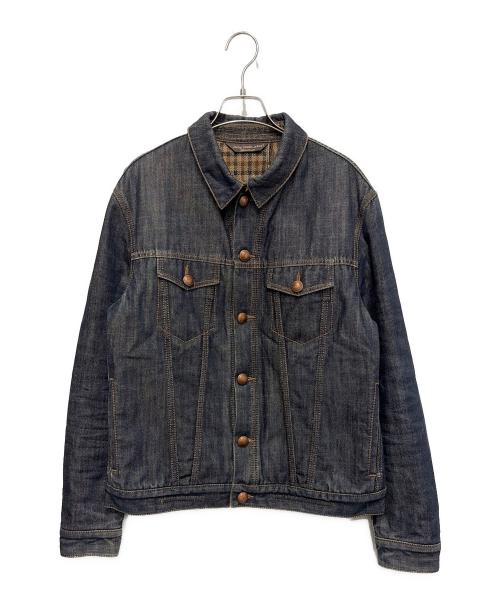 JACOB COHEN（ヤコブコーエン）JACOB COHEN (ヤコブコーエン) 裏チェックデニムジャケット インディゴ サイズ:Ｍの古着・服飾アイテム