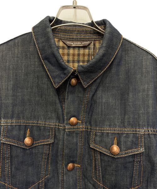 JACOB COHEN（ヤコブコーエン）JACOB COHEN (ヤコブコーエン) 裏チェックデニムジャケット インディゴ サイズ:Ｍの古着・服飾アイテム