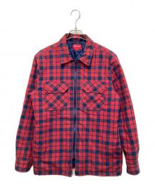 SUPREME（シュプリーム）の古着「キルテッドジップフランネルシャツ」｜レッド