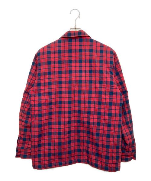SUPREME（シュプリーム）SUPREME (シュプリーム) キルテッドジップフランネルシャツ レッド サイズ:Mの古着・服飾アイテム