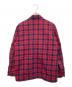 SUPREME (シュプリーム) キルテッドジップフランネルシャツ レッド サイズ:M：10000円