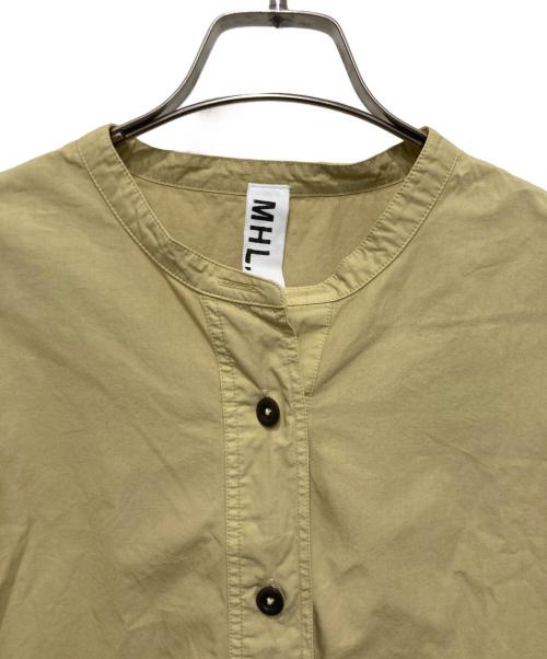MHL（エムエイチエル）MHL (エムエイチエル) コンパクトコットンポプリンカラーシャツ イエロー サイズ:2の古着・服飾アイテム