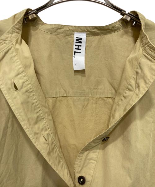 MHL（エムエイチエル）MHL (エムエイチエル) コンパクトコットンポプリンカラーシャツ イエロー サイズ:2の古着・服飾アイテム