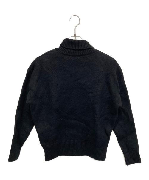 AMI Alexandre Mattiussi（アミアレクサンドルマテュッシ）AMI Alexandre Mattiussi (アミアレクサンドルマテュッシ) ハートロゴハイネックニット ブラック サイズ:Lの古着・服飾アイテム