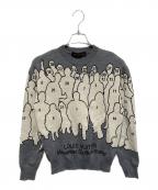 LOUIS VUITTONルイ ヴィトン）の古着「スタジオジャガードクルーネックニット」｜グレー