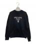 PRADA（プラダ）の古着「ロゴジャガードスウェット」｜ブラック