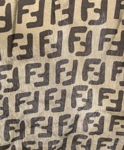 FENDI（フェンディ）FENDI (フェンディ) ズッカFFロゴ総柄 S/Sシャツ ブラウン サイズ:42の古着・服飾アイテム