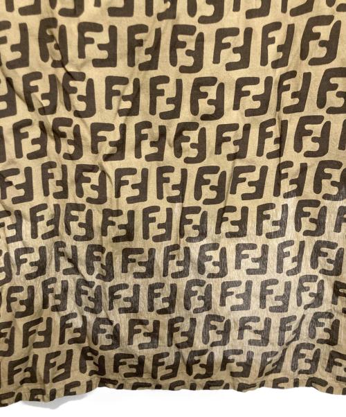FENDI（フェンディ）FENDI (フェンディ) ズッカFFロゴ総柄 S/Sシャツ ブラウン サイズ:42の古着・服飾アイテム