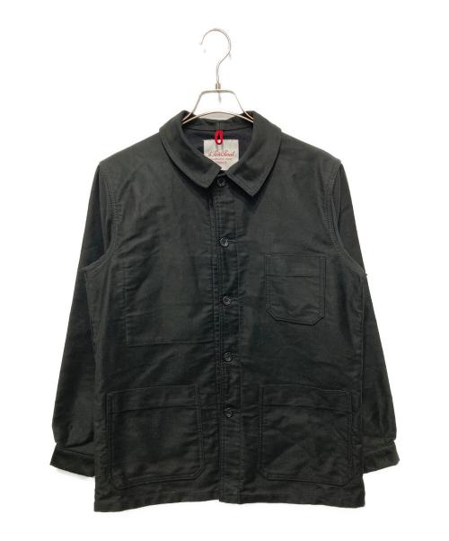 Le Sans Pareil（ル サン パレイユ）Le Sans Pareil (ル サン パレイユ) コットンモールスキン トラディショナル カバーオール ブラック サイズ:38の古着・服飾アイテム