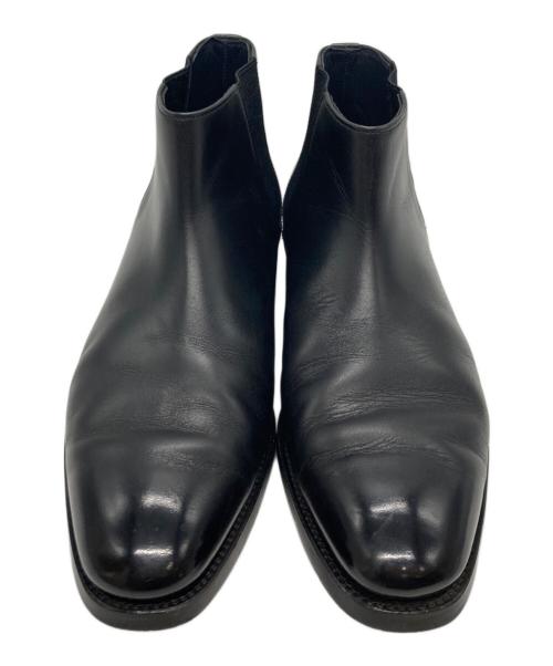 浅草靴誂（アサクサカチョウ）浅草靴誂 (アサクサカチョウ) サイドゴアアンクルブーツ ブラック サイズ:6 1/2の古着・服飾アイテム
