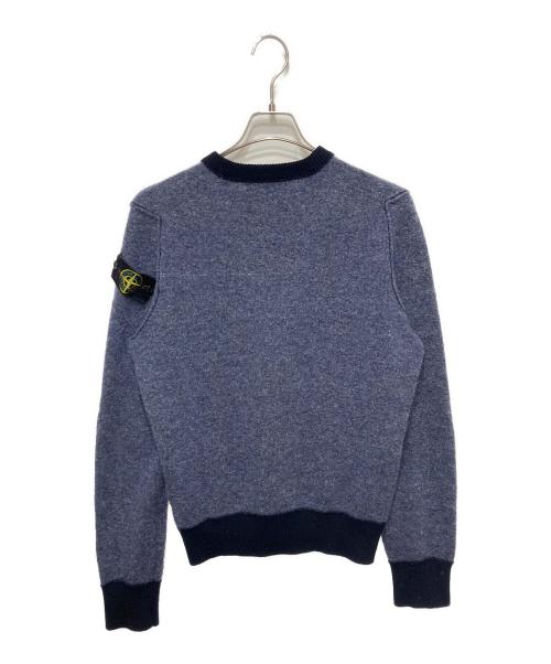 STONE ISLAND（ストーンアイランド）STONE ISLAND (ストーンアイランド) パッチ付きセーター ブルー サイズ:Mの古着・服飾アイテム