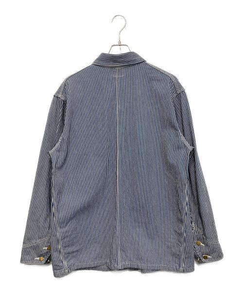 LEE（リー）LEE (リー) DUNGAREESロコジャケット ブルー×ホワイト サイズ:XLの古着・服飾アイテム