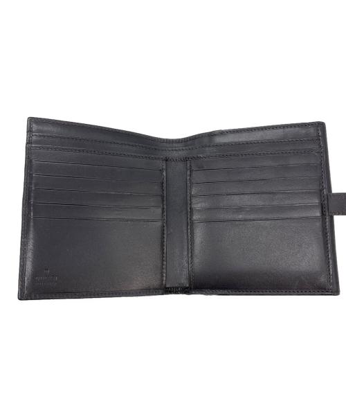 GUCCI（グッチ）GUCCI (グッチ) ジャッキーWホック財布 ベージュ×ブラックの古着・服飾アイテム