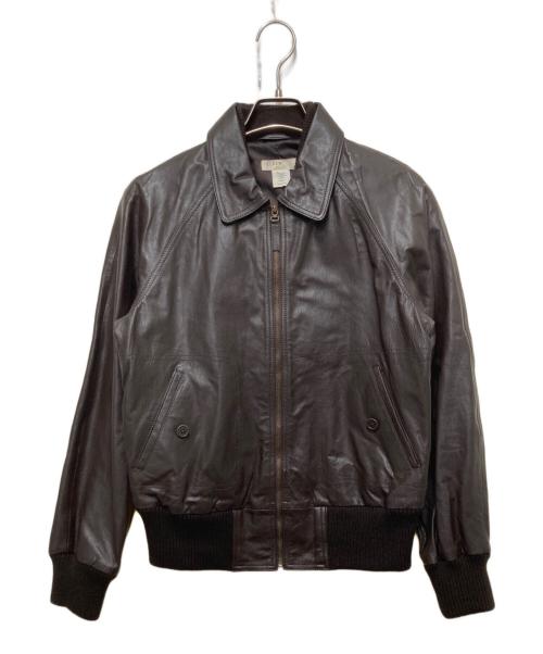 J.CREW（ジェイクルー）J.CREW (ジェイクルー) レザージャケット ブラウン サイズ:Ｍの古着・服飾アイテム