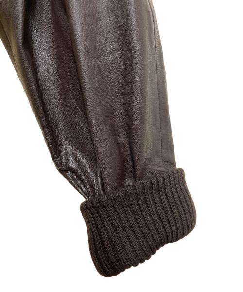 J.CREW（ジェイクルー）J.CREW (ジェイクルー) レザージャケット ブラウン サイズ:Ｍの古着・服飾アイテム