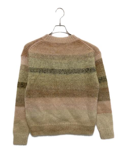 Acne studios（アクネ ストゥディオス）ACNE STUDIOS (アクネ ストゥディオス) モヘアボーダーニット ベージュ×イエロー サイズ:XXSの古着・服飾アイテム