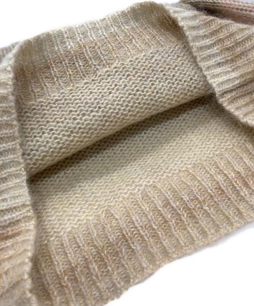 Acne studios（アクネ ストゥディオス）ACNE STUDIOS (アクネ ストゥディオス) モヘアボーダーニット ベージュ×イエロー サイズ:XXSの古着・服飾アイテム