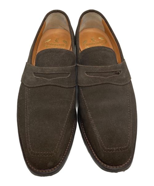 SCOTCH GRAIN（スコッチグレイン）SCOTCH GRAIN (スコッチグレイン) スウェードコインローファー ブラウン サイズ:25 1/2の古着・服飾アイテム