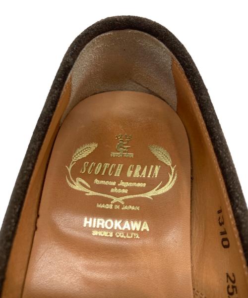 SCOTCH GRAIN（スコッチグレイン）SCOTCH GRAIN (スコッチグレイン) スウェードコインローファー ブラウン サイズ:25 1/2の古着・服飾アイテム