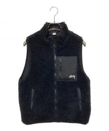 stussy（ステューシー）の古着「シェルパリバーシブルベスト」｜ブラック