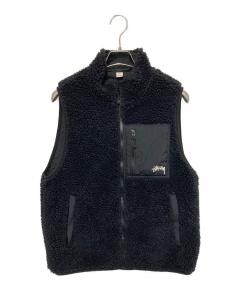 中古・古着通販】stussy (ステューシー) ダウンベスト ブラック サイズ