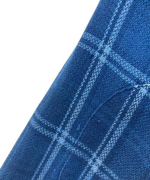 POLO RALPH LAUREN（ポロ・ラルフローレン）POLO RALPH LAUREN (ポロ・ラルフローレン) エルボーパッチチェックシャツ ブルー サイズ:XSの古着・服飾アイテム