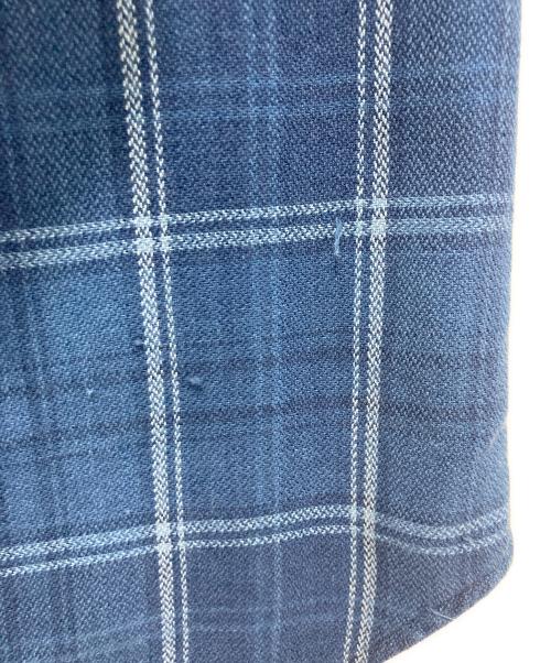 POLO RALPH LAUREN（ポロ・ラルフローレン）POLO RALPH LAUREN (ポロ・ラルフローレン) エルボーパッチチェックシャツ ブルー サイズ:XSの古着・服飾アイテム