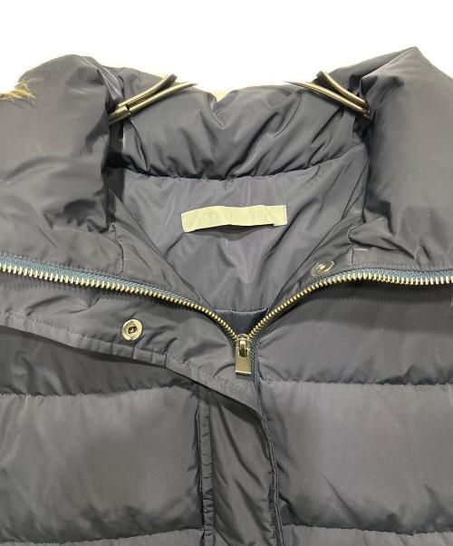 theory luxe（セオリーリュクス）theory luxe (セオリーリュクス) ファー付ダウンコート ネイビー サイズ:38の古着・服飾アイテム