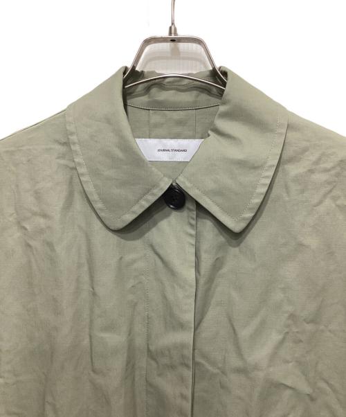 JOURNAL STANDARD（ジャーナルスタンダード）JOURNAL STANDARD (ジャーナルスタンダード) ハイカウントワイドステンカラーコート カーキ サイズ:FREEの古着・服飾アイテム