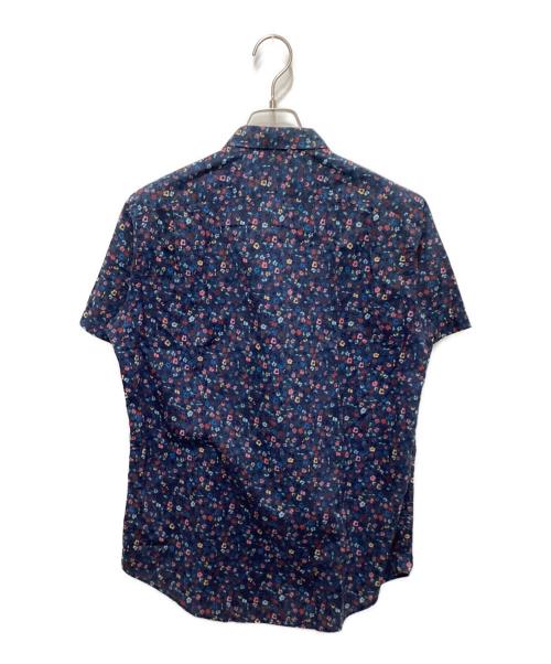 PAUL SMITH（ポールスミス）PAUL SMITH (ポールスミス) 半袖総柄シャツ ネイビー サイズ:Mの古着・服飾アイテム