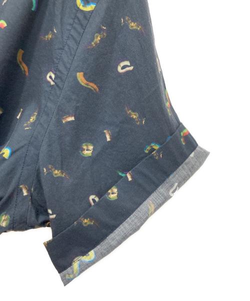 PS Paul Smith（ＰＳポールスミス）PS Paul Smith (ＰＳポールスミス) 半袖総柄シャツ ネイビー サイズ:Ⅿの古着・服飾アイテム