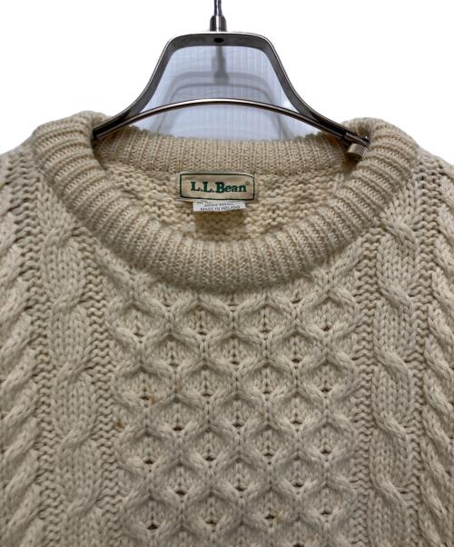 L.L.Bean（エルエルビーン）L.L.Bean (エルエルビーン) 80'sフィッシャーマンニット アイボリー サイズ:Ｓの古着・服飾アイテム