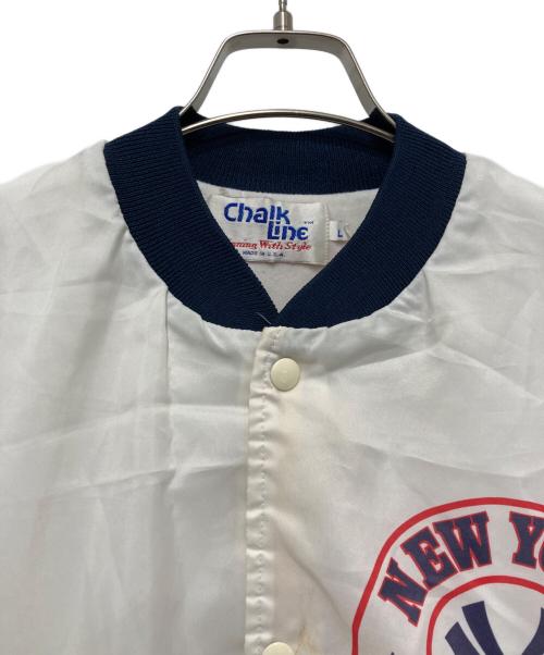 Chalk Line（チョークライン）Chalk Line (チョークライン) MLBヴィンテージスタジャン ホワイト サイズ:Lの古着・服飾アイテム