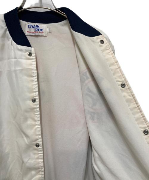 Chalk Line（チョークライン）Chalk Line (チョークライン) MLBヴィンテージスタジャン ホワイト サイズ:Lの古着・服飾アイテム