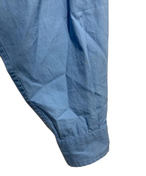 AURALEE（オーラリー）AURALEE (オーラリー) ウォッシュドフィンクスツイルビッグシャツ ブルー サイズ:3の古着・服飾アイテム