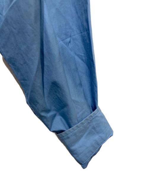 AURALEE（オーラリー）AURALEE (オーラリー) ウォッシュドフィンクスツイルビッグシャツ ブルー サイズ:3の古着・服飾アイテム