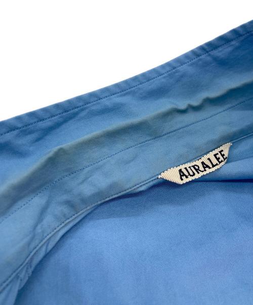AURALEE（オーラリー）AURALEE (オーラリー) ウォッシュドフィンクスツイルビッグシャツ ブルー サイズ:3の古着・服飾アイテム