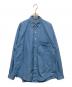 AURALEE（オーラリー）の古着「ウォッシュドフィンクスツイルビッグシャツ」｜ブルー