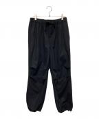 MARKAマーカ）の古着「ニータックパンツ -ウールシルクビーバー-」｜ブラック