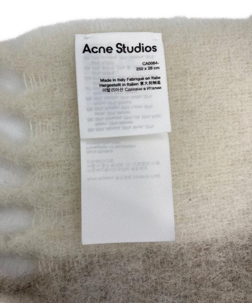 Acne studios（アクネ ストゥディオス）Acne studios (アクネ ストゥディオス) モヘアチェックスカーフ グリーン×グレー×ブラック サイズ:なしの古着・服飾アイテム