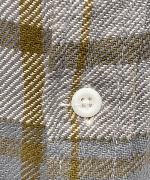 THE NORTHFACE PURPLELABEL（ザ・ノースフェイス パープルレーベル）THE NORTHFACE PURPLELABEL (ザ・ノースフェイス パープルレーベル) フランネルプラッドフィールドシャツ カーキ サイズ:Lの古着・服飾アイテム