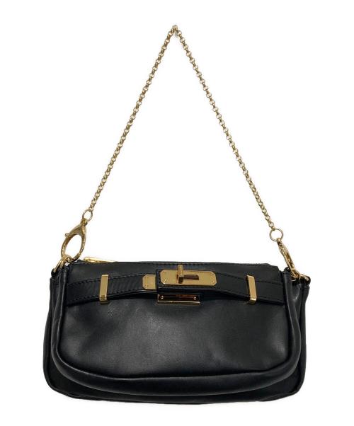 SITA PARANTICA（シータパランティカ）SITA PARANTICA (シータパランティカ) ダブルポーチ ブラックの古着・服飾アイテム