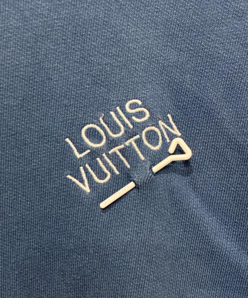 LOUIS VUITTON（ルイ ヴィトン）LOUIS VUITTON (ルイ ヴィトン) シグネチャーフーディ ウィズエンブロイダリーパーカー ブルー サイズ:XLの古着・服飾アイテム