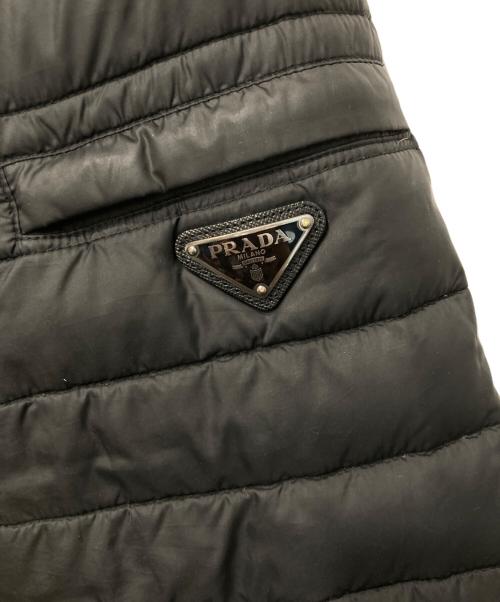 PRADA（プラダ）PRADA (プラダ) トライアングルロゴ ダウンジャケット ブラック サイズ:46の古着・服飾アイテム