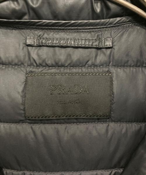 PRADA（プラダ）PRADA (プラダ) トライアングルロゴ ダウンジャケット ブラック サイズ:46の古着・服飾アイテム